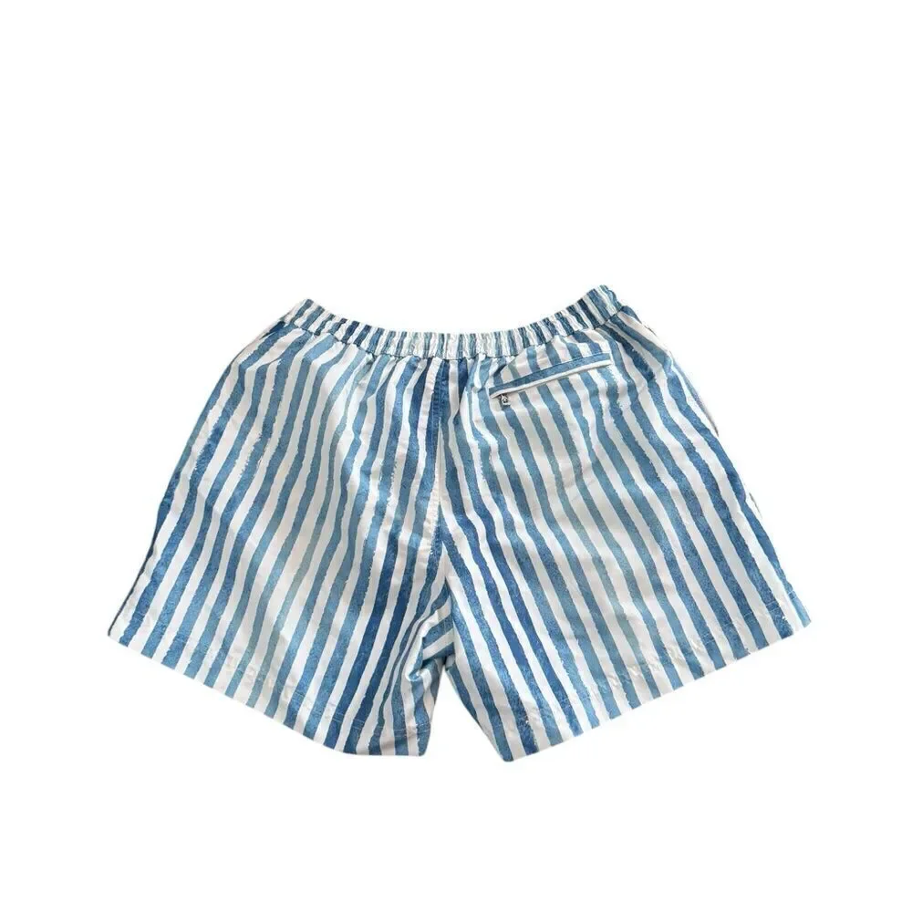 Katama EMERSON II - BRUSH STROKE IN SURF BLUE Swim Trunks XL